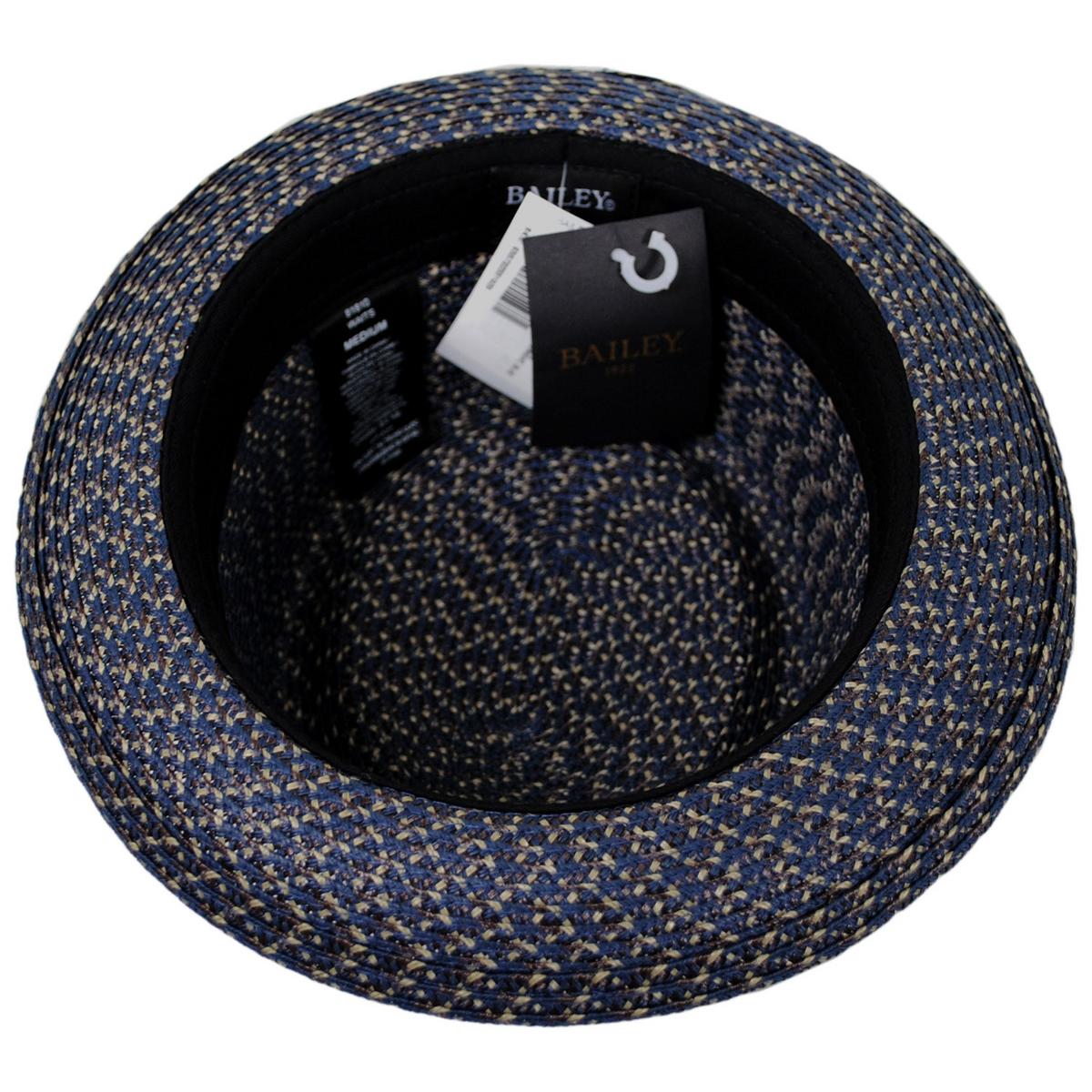 Bailey 1922 | Waits Sewn Braid Straw Pork Pie Hat | 127798 | under | MIDNIGHT BLUE