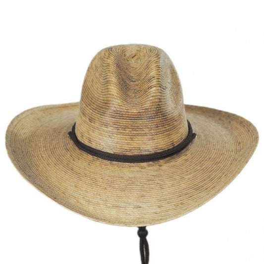 Tula Hats | Pecos Palm Straw Gus Western Hat | 128294 | front | TAN