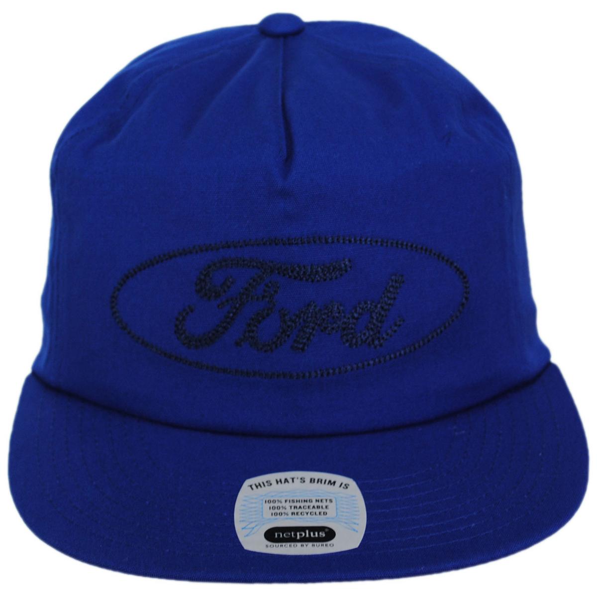 BRIXTON HATS | Ford No.1 Cotton HP Snapback Baseball Cap | 201884 | front | FORD BLUE