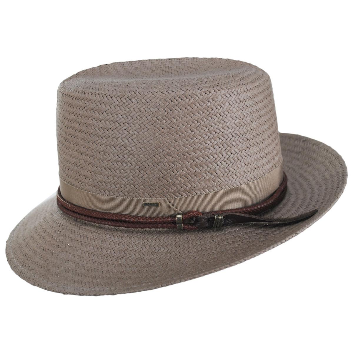 Bailey 1922 | Amaury Raindura Straw Fedora Hat | 127928 | profile | AMPHORA