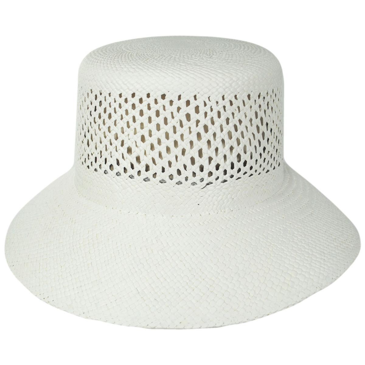 BRIXTON HATS | Lopez Vent Crown Panama Straw Sun Hat | 104052 | lead | PANAMA WHITE