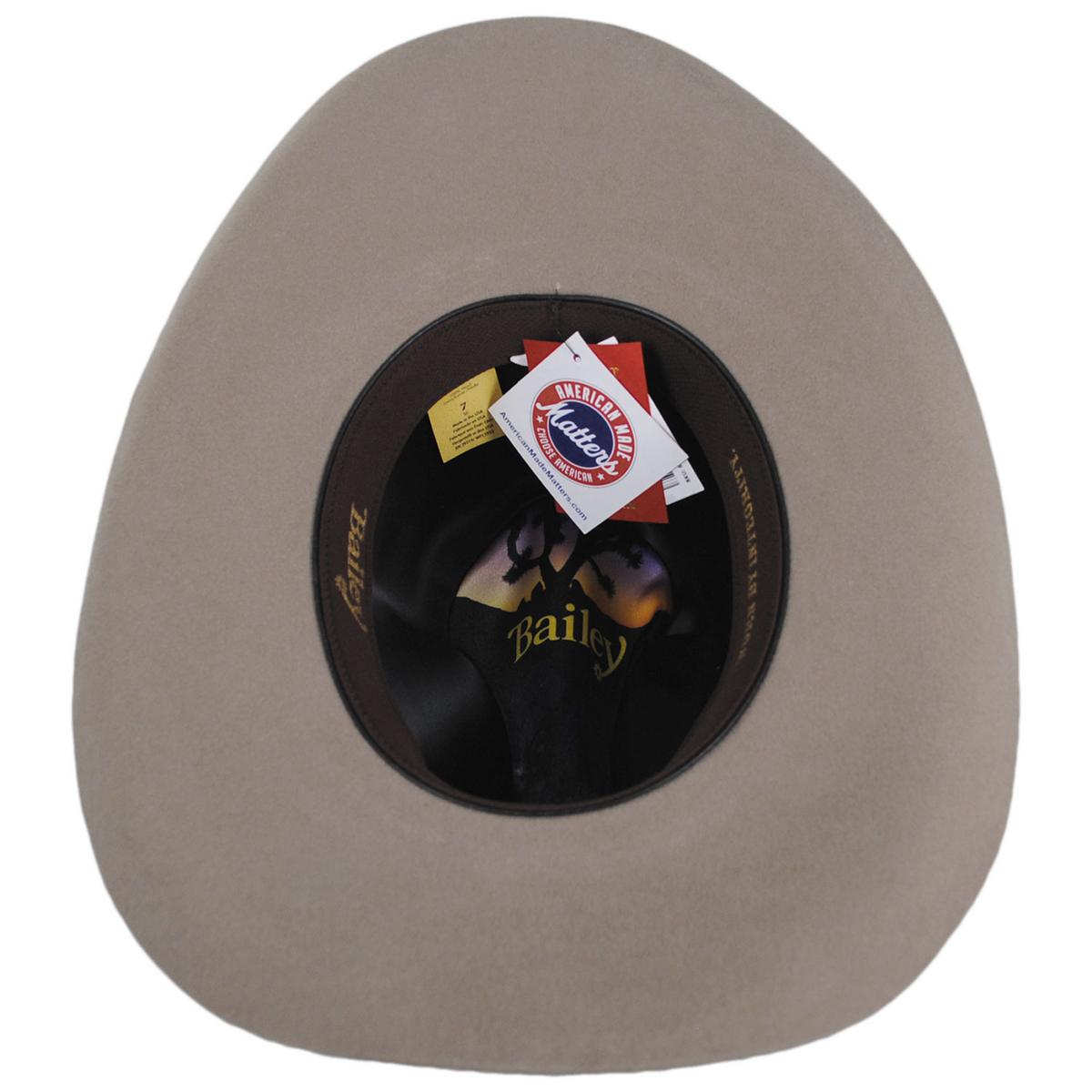 Bailey Western | Jutland Wool Felt Gus Western Hat | 133303 | under | TAUPE GREY