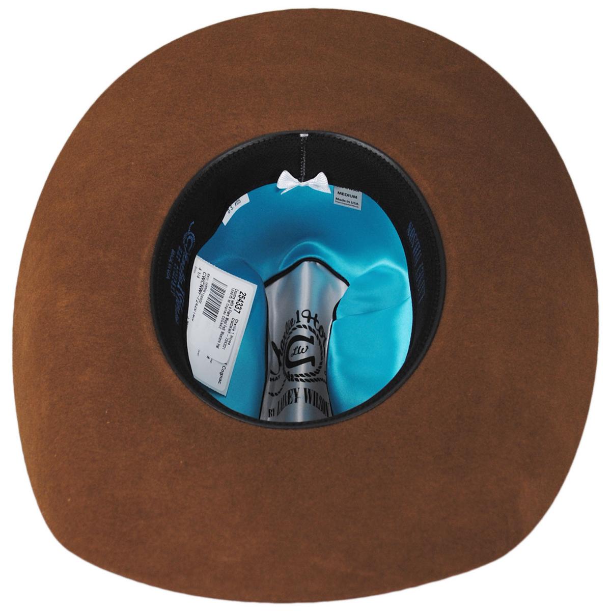Charlie 1 Horse | Country with a Flare Wool Felt Western Hat | 124970 | under | COGNAC