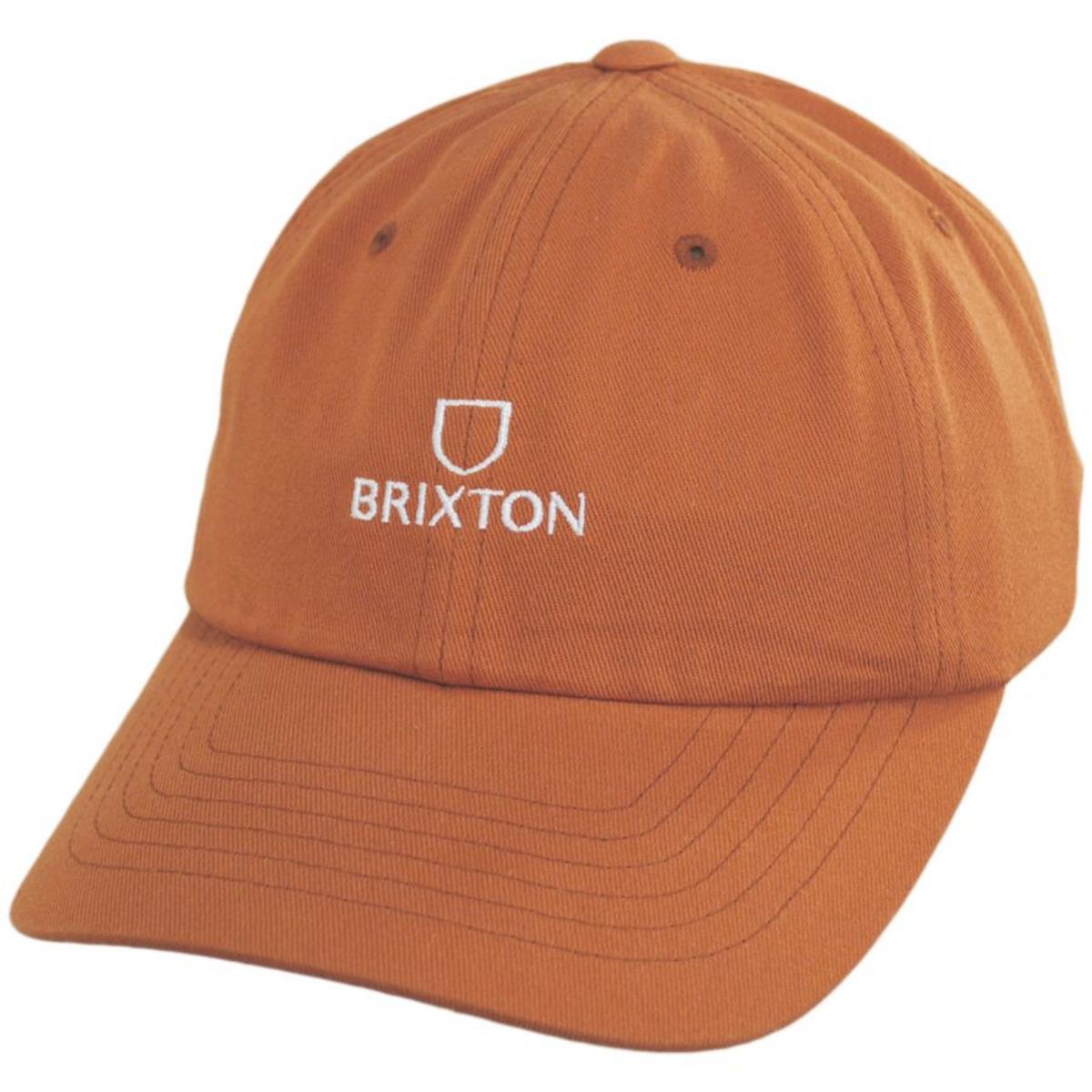 BRIXTON HATS | Alpha LP Strapback Baseball Cap - Paradise Orange & Pine Needle | 201796PP | lead | PARADISE ORANGE