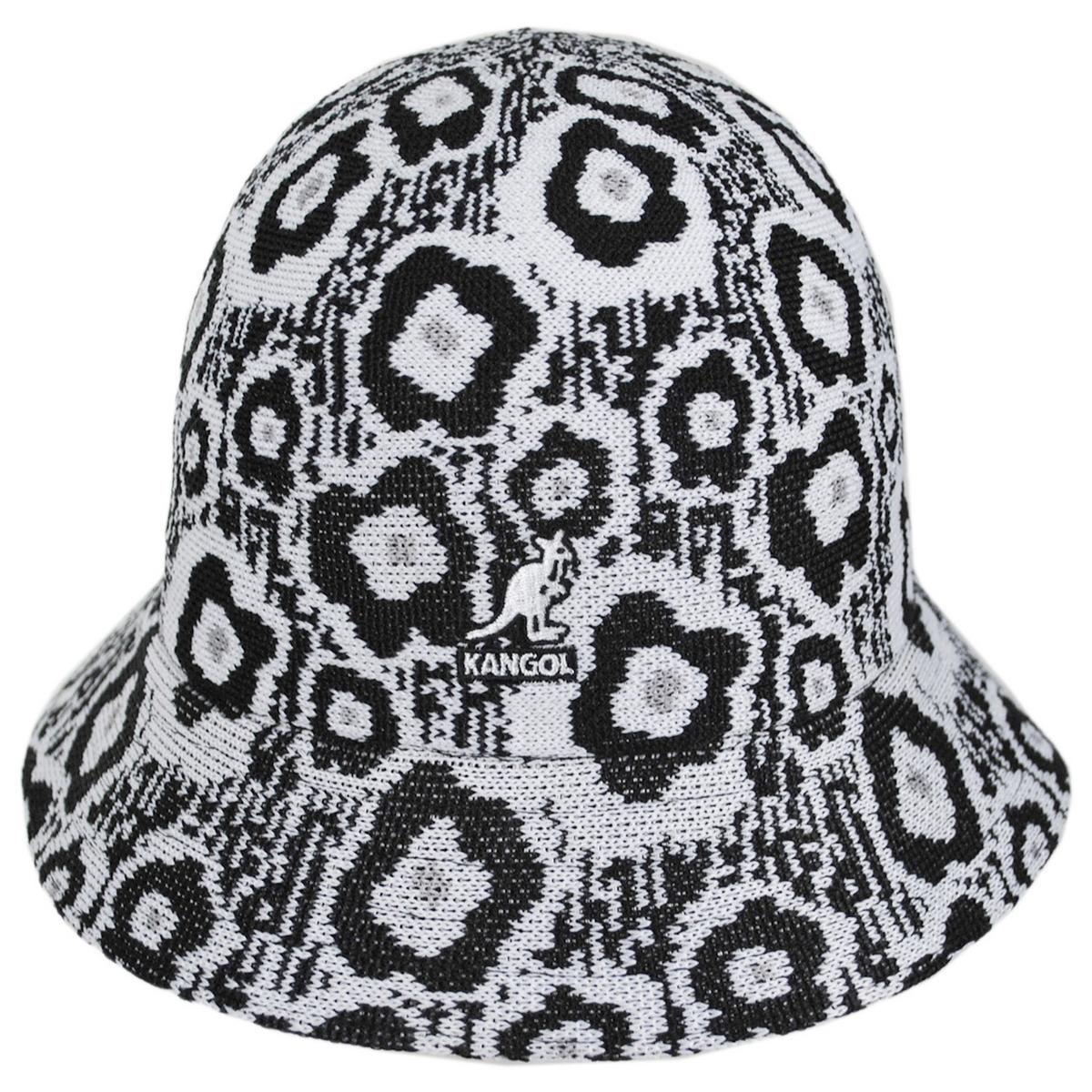 Kangol | Retro Flower Tropic Casual Bucket Hat | 106838 | front | BLACK
