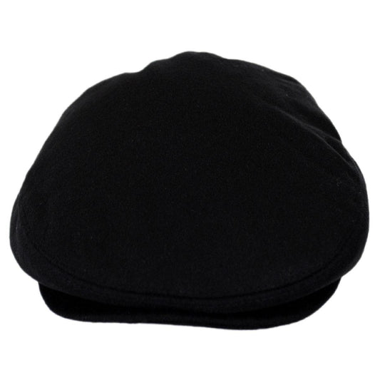 Jaxon Hats | Wholesale Pure Wool Ivy Cap B2B Pre-Pack | B2B167768 | front | BLACK