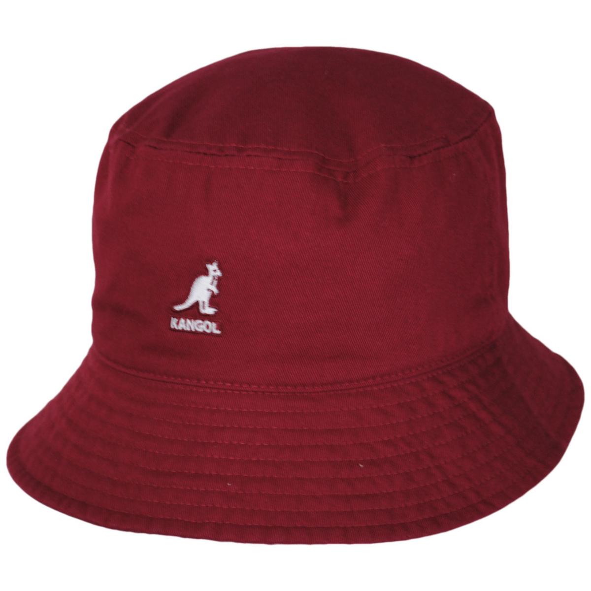 Kangol | Washed Cotton Bucket Hat - SS24 | 185701SS24 | lead | CRANBERRY