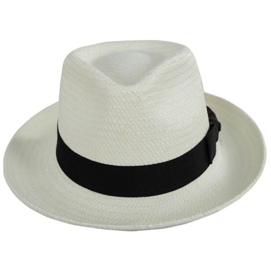 Scala | Botanic Toyo Straw Fedora Hat | 126094 | front | BLEACH
