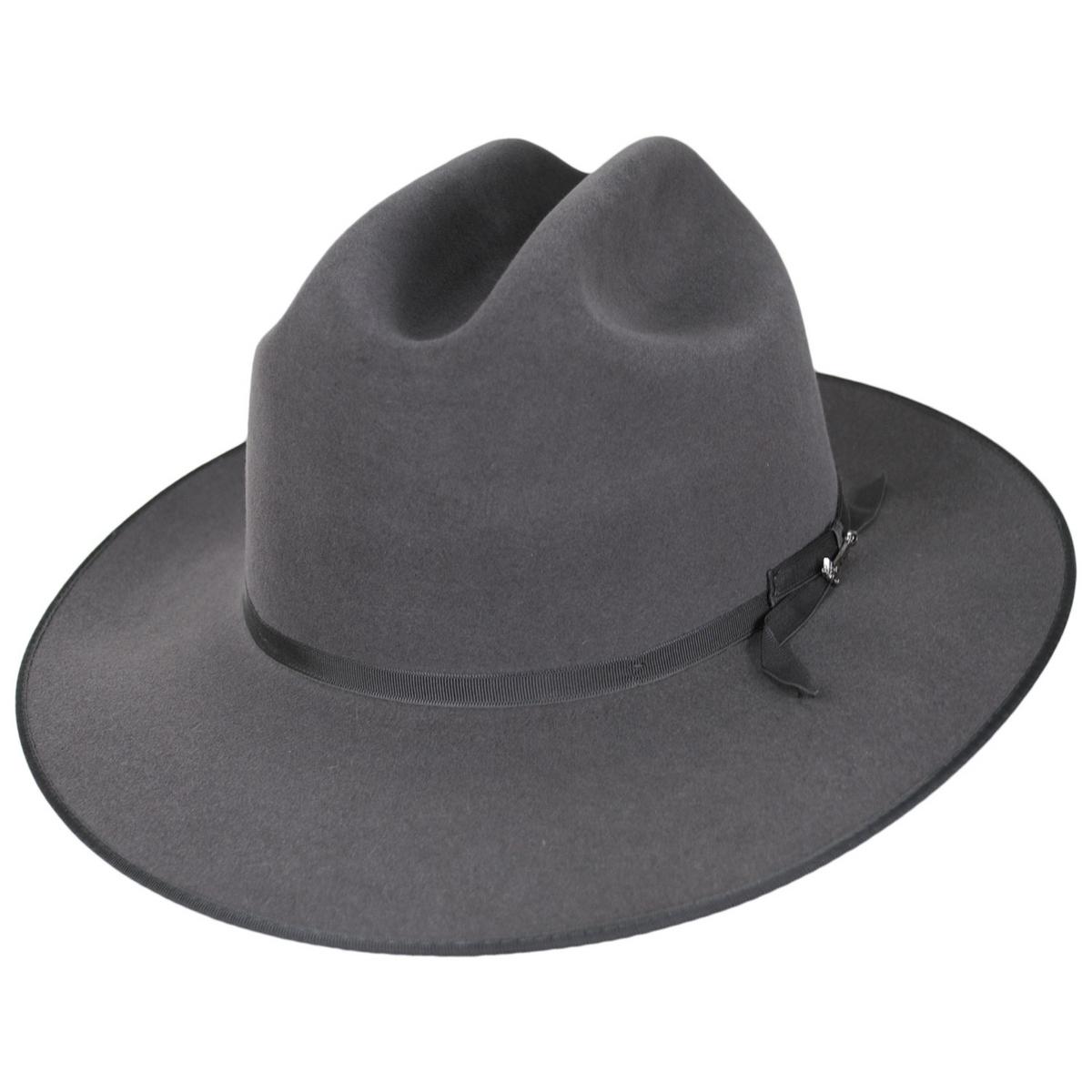 Stetson | Royal Deluxe Open Road Fur Felt Western Hat | 130750 | lead | CARIBOU