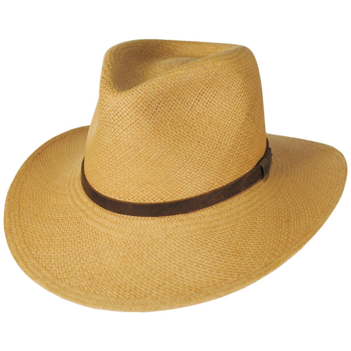 Jaxon Hats | MJ Panama Straw Outback Hat | 126417 | lead | PUTTY