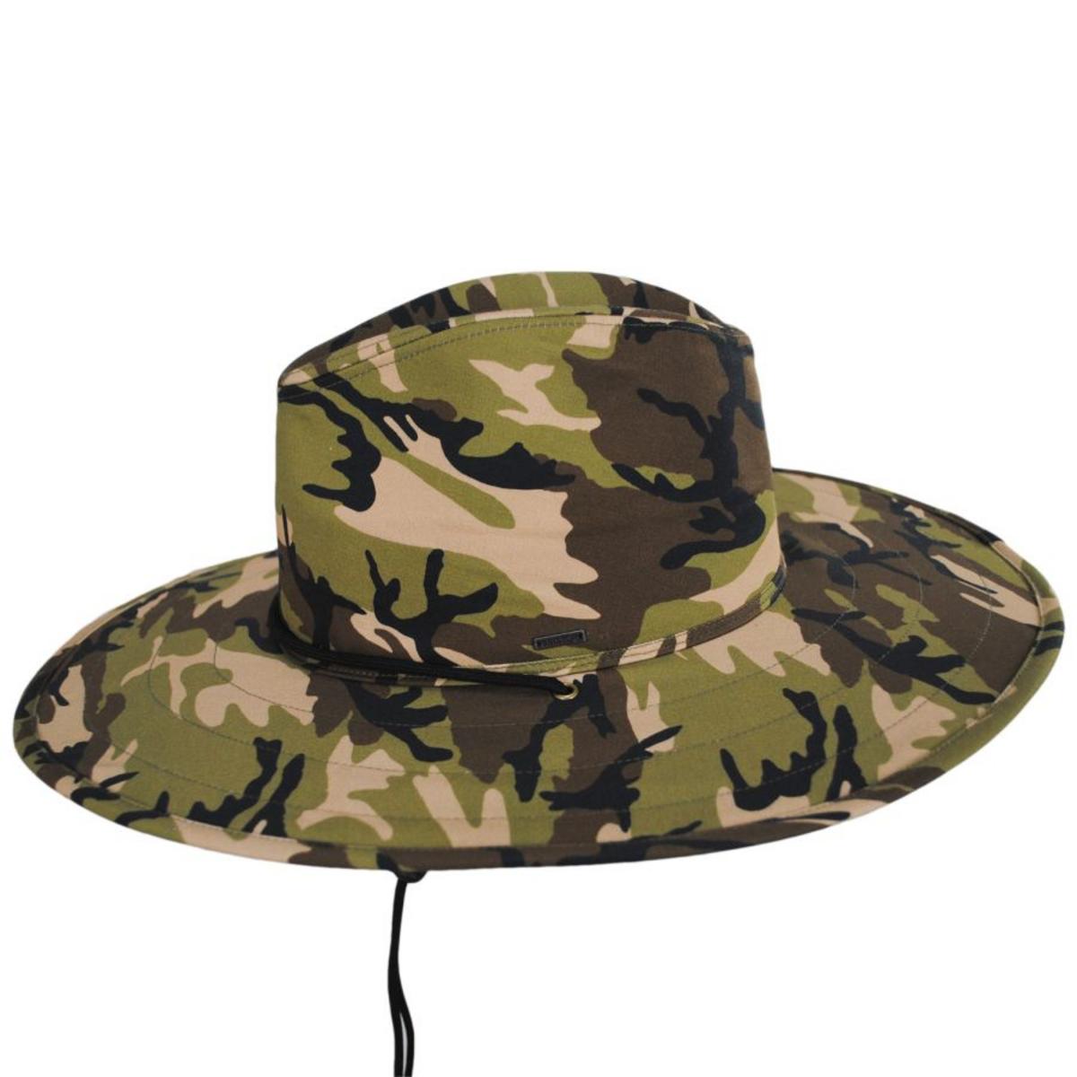 BRIXTON HATS | Field Cotton Aussie Sun Hat | 402613 | profile | CAMOUFLAGE