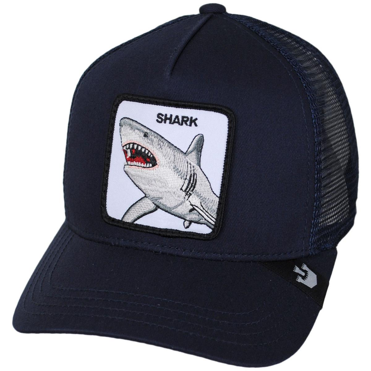 Goorin Bros | Shark Bite Trucker Snapback Baseball Cap | 200411 | lead | NAVY BLUE