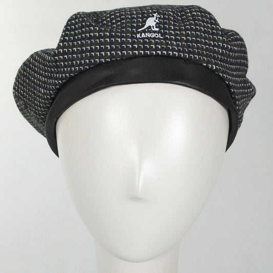 Kangol | Tooth Grid Knit Beret | 150921 | front | FOREST/NAVY