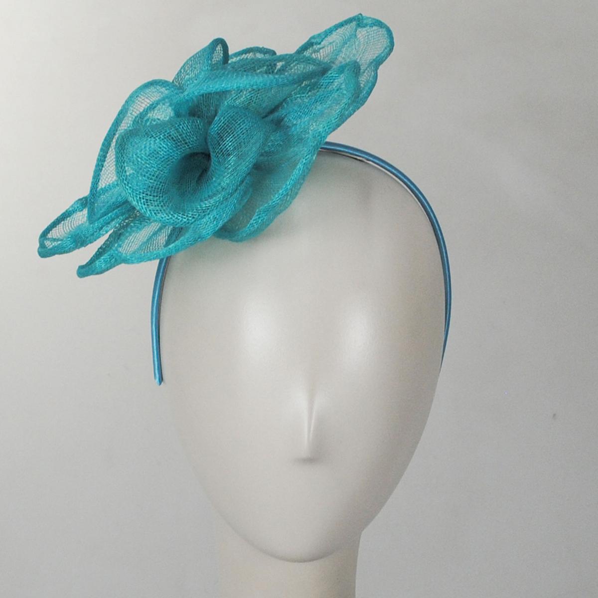 Rosa Sinamay Straw Fascinator Hat