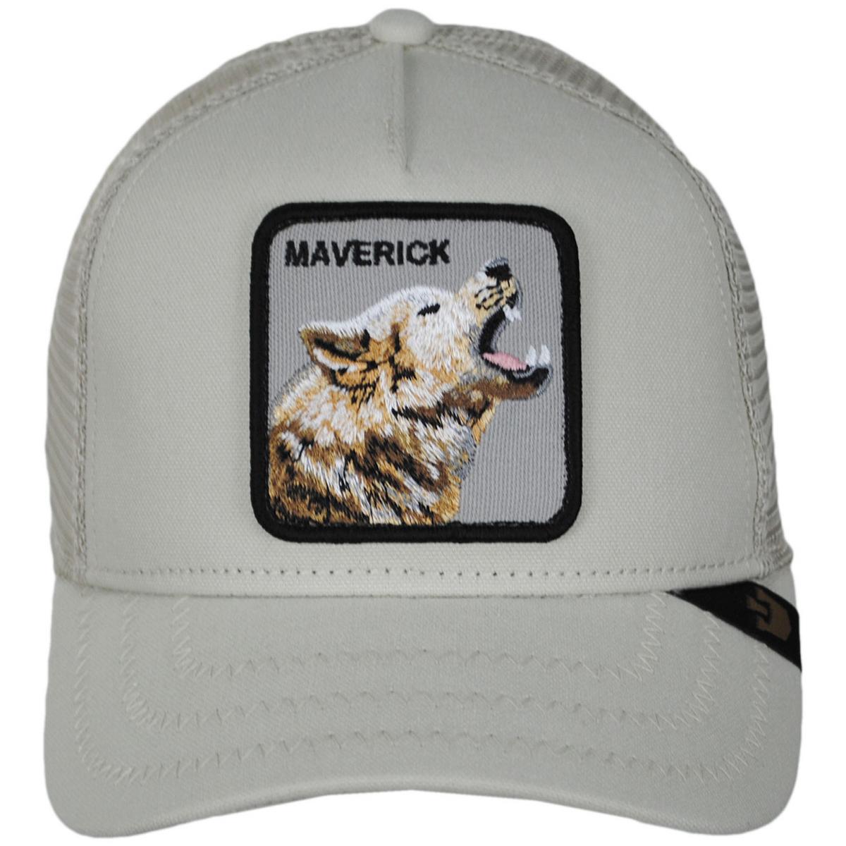 Goorin Bros | Maverick Mesh Trucker Snapback Baseball Cap | 200700 | front | GREY