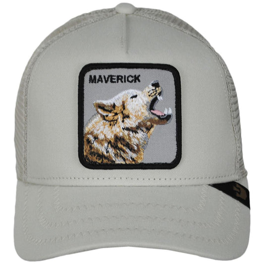 Goorin Bros | Maverick Mesh Trucker Snapback Baseball Cap | 200700 | front | GREY