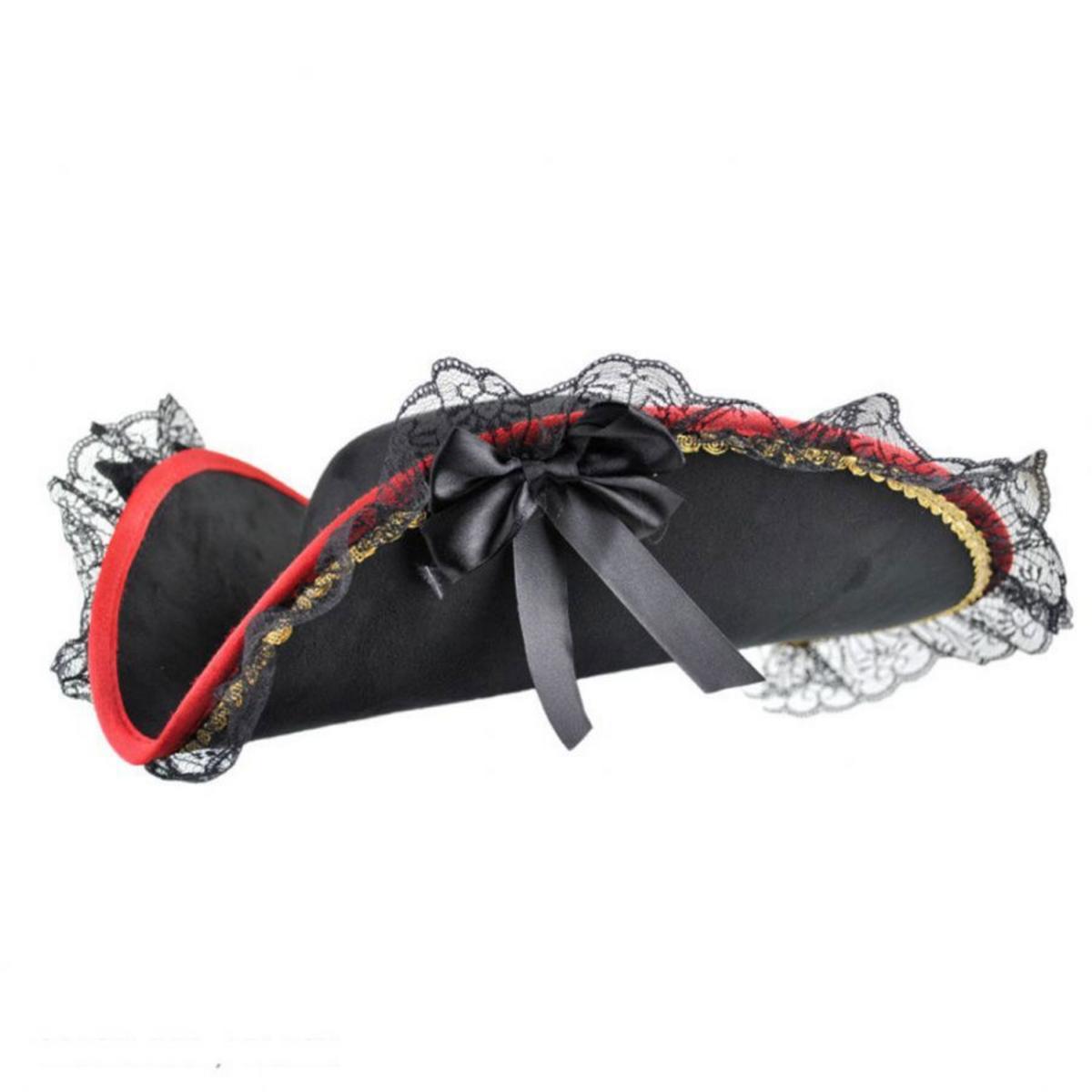 Elope | Lady Buccaneer Hat | 190337 | detailone | RED/BLACK
