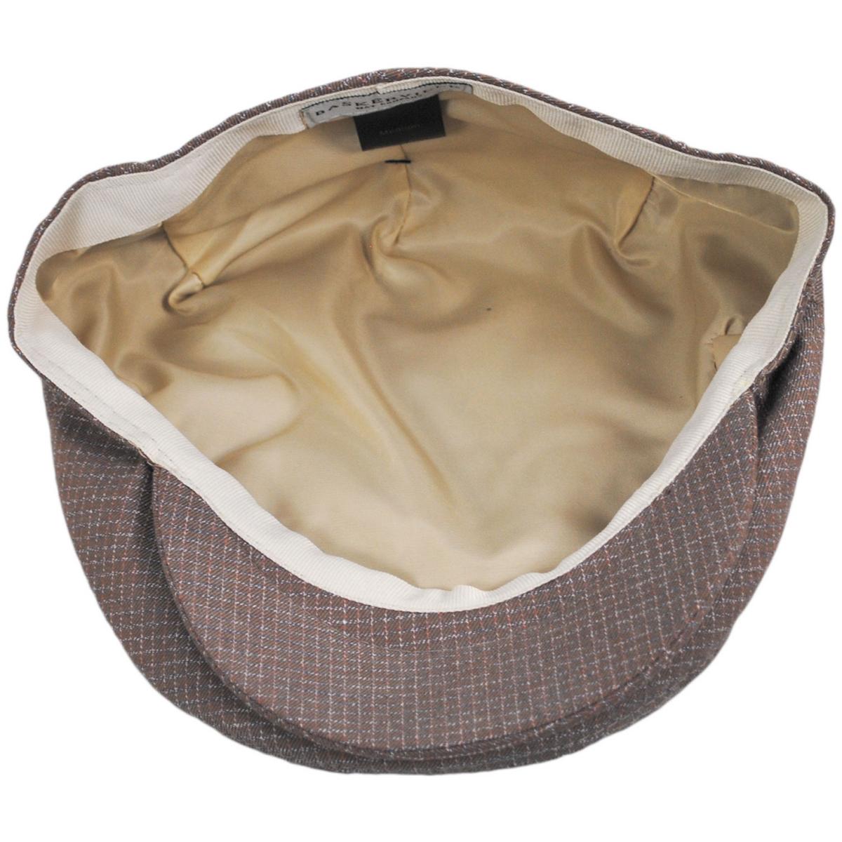 Baskerville Hat Company | Wholesale Tenby Cotton Mini Windowpane Ivy Cap B2B Pre-Pack | B2B167675 | under | MOCHA