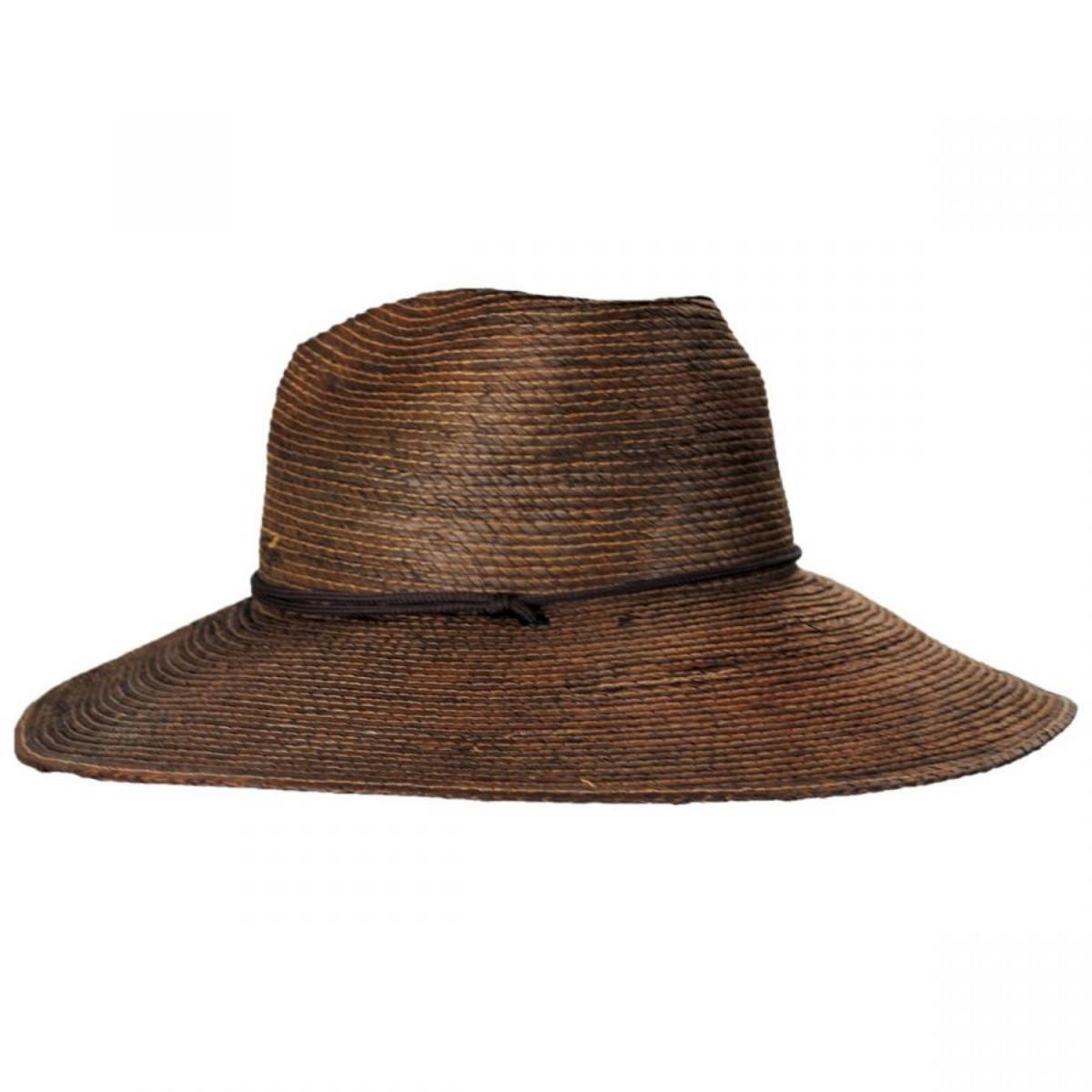 Peter Grimm | Desire Heart Palm Straw Lifeguard Hat | 105202 | profile | BROWN