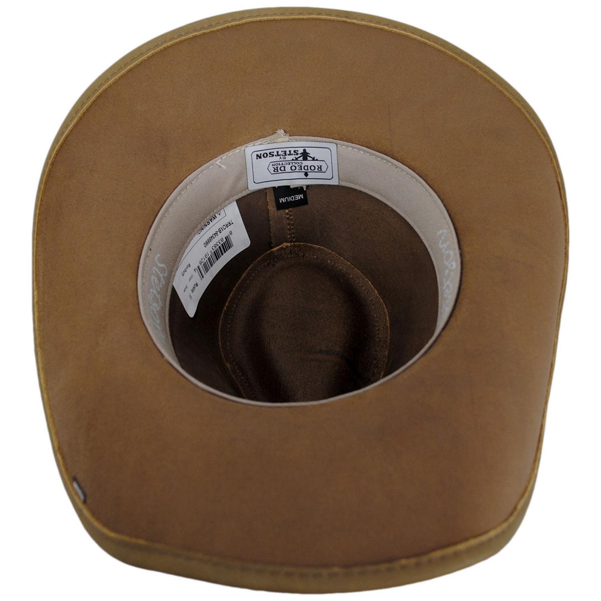 Stetson | Roxbury Leather Western Hat | 141000 | under | RUST