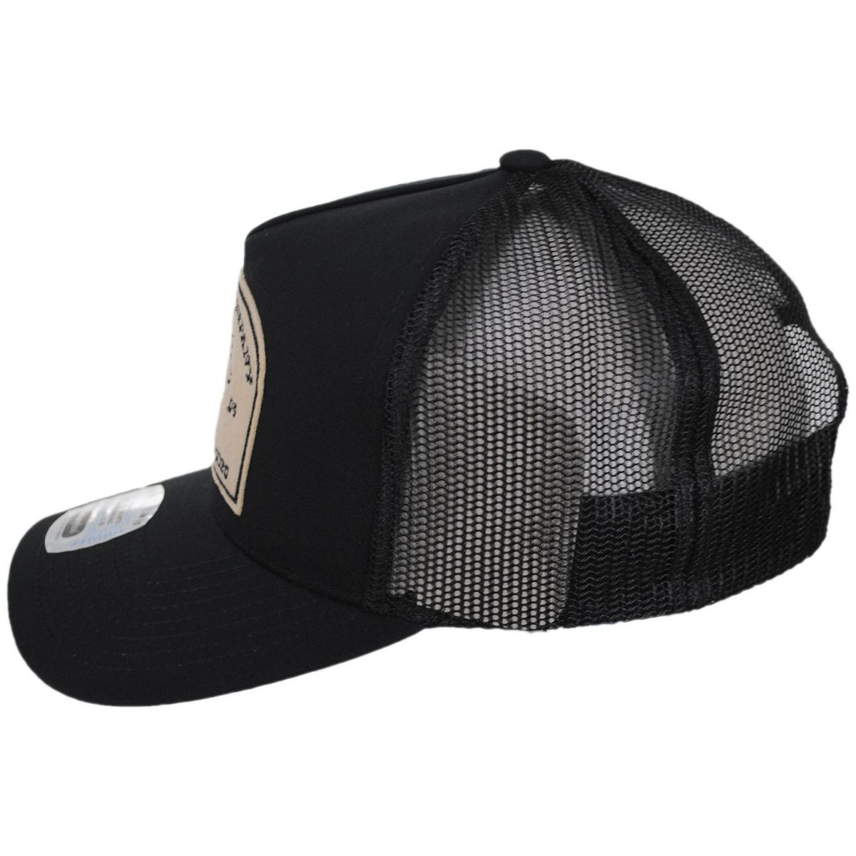 BRIXTON HATS | Danforth MP Trucker Snapback Baseball Cap | 201878 | profile | BLACK/BLACK