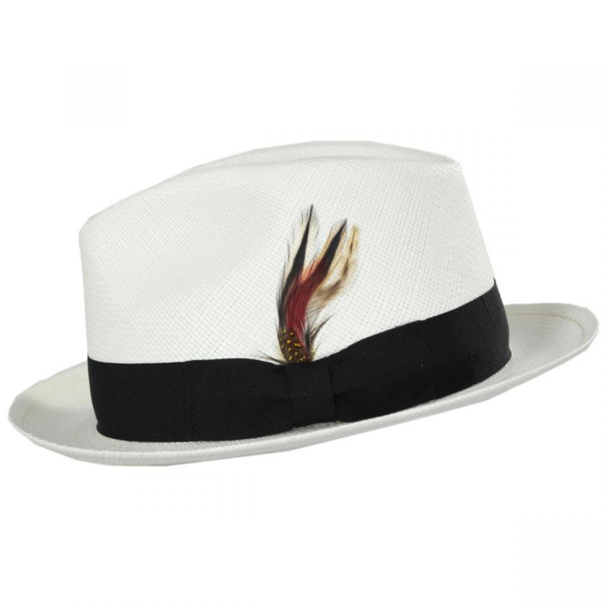Stefeno Hats | Skip Panama Straw Fedora Hat | 129700 | profile | BLEACH