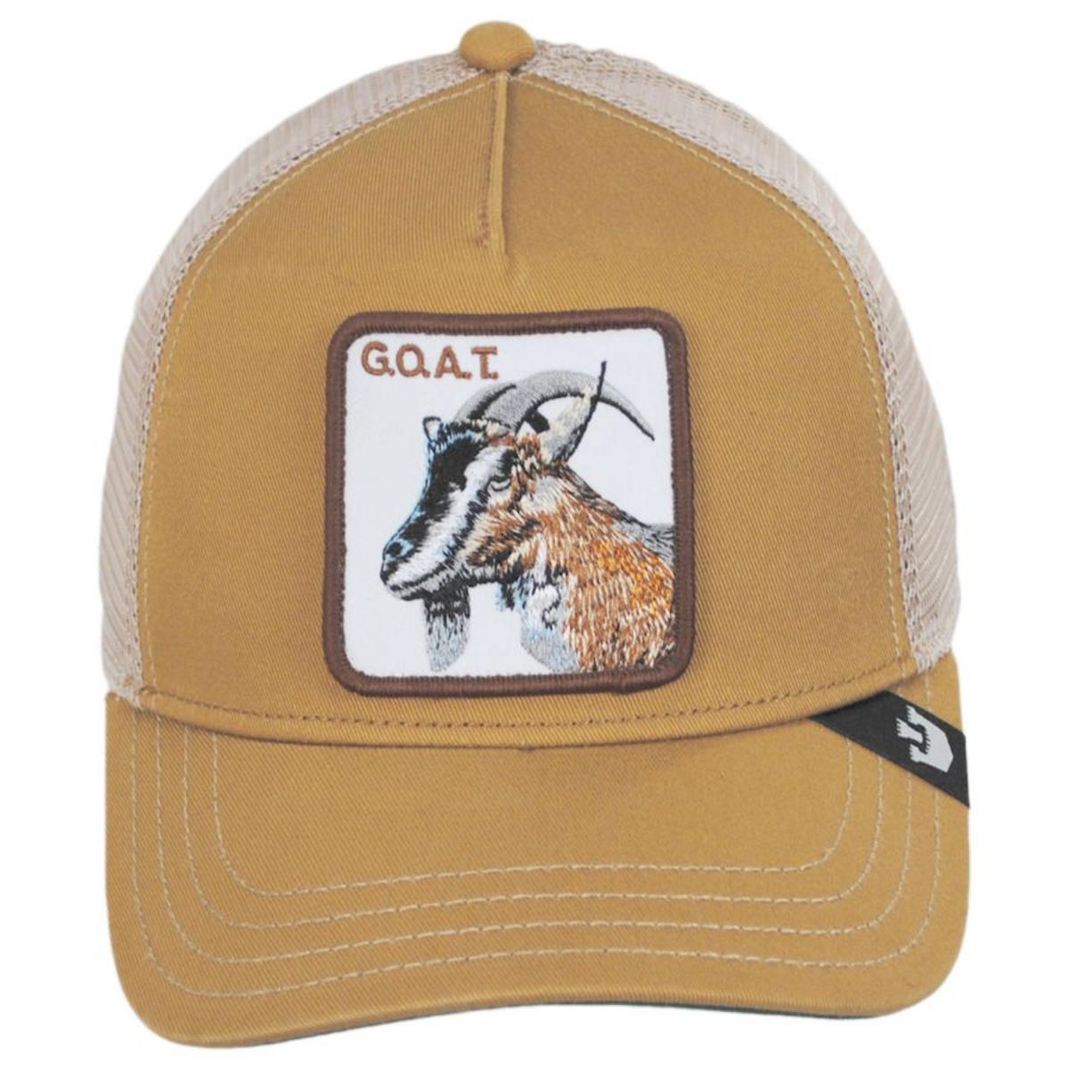 Goorin Bros | Goat Mesh Trucker Snapback Baseball Cap | 200427 | front | KHAKI