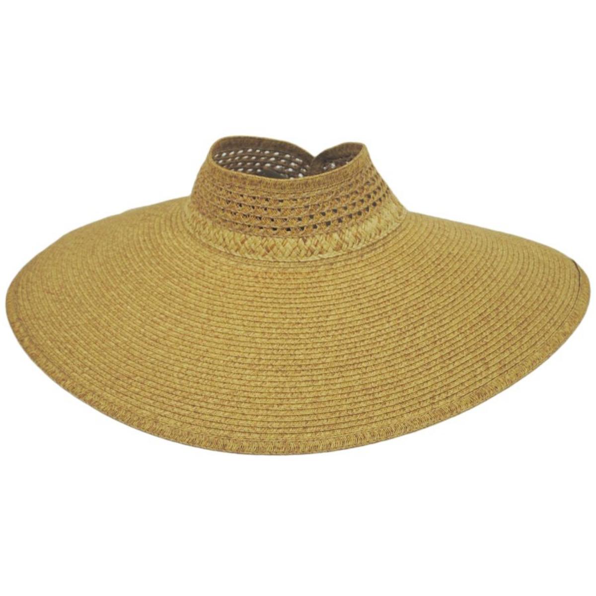 San Diego Hat Company | Everyday Ultrabraid Full Coverage Roll Up Visor | 197307 | lead | TOAST