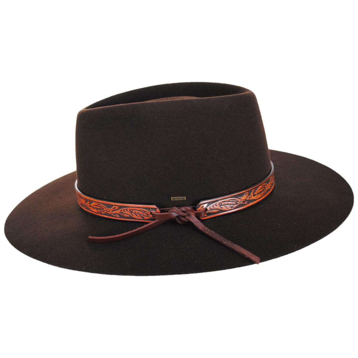 Bailey 1922 | Catton Elite Wool Felt Gambler Hat | 130107 | profile | GROUND COFFEE