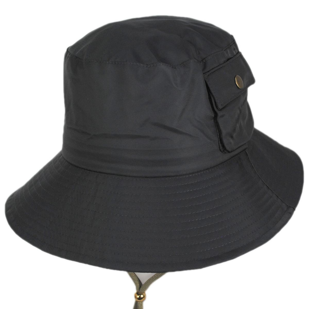 Scala | Aloma Nylon Rain Hat | 106425 | lead | CHARCOAL