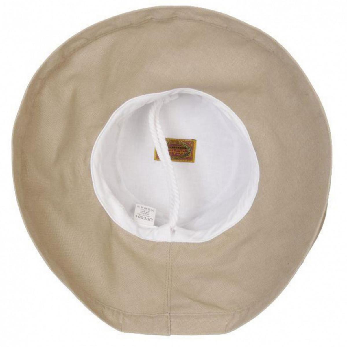 Scala | Lanikai Cotton Sun Hat | 106374 | under | TAUPE
