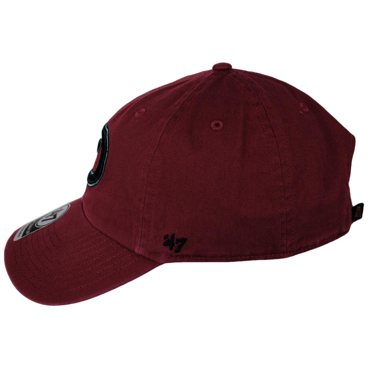 47 Brand | Arizona Diamondbacks MLB Clean Up Strapback Baseball Cap Dad Hat | 203091 | profile | RED
