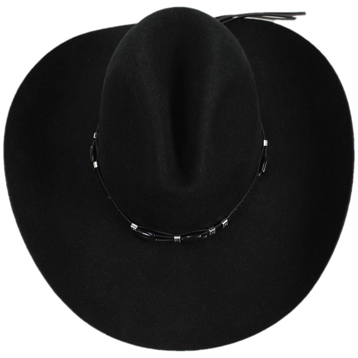 Resistol | Cisco Wool Felt Western Hat | 130648 | top | BLACK
