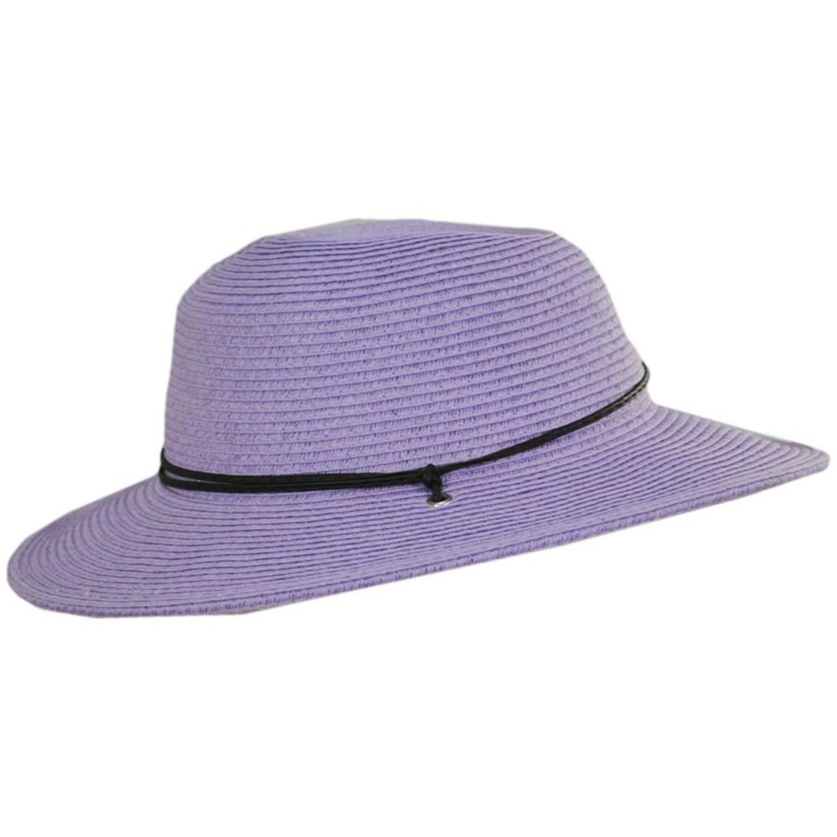 San Diego Hat Company | Kid's Chincord Toyo Straw Sun Hat | 505302 | profile | LAVENDER