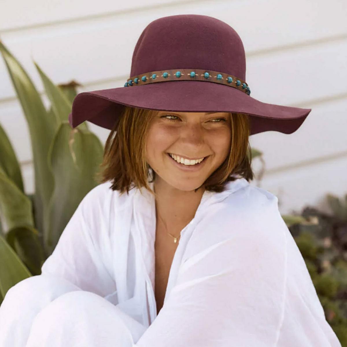 Conner | 1970 Wool Felt Floppy Hat | 120821 | lsfone | PLUM