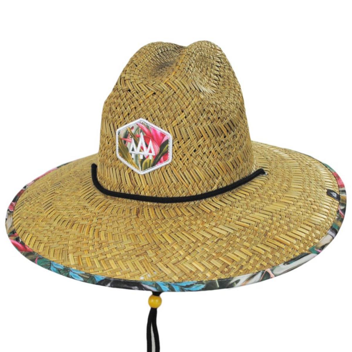 Hemlock Hat Co. | Bombay Straw Lifeguard Hat | 129568 | lead | TAN