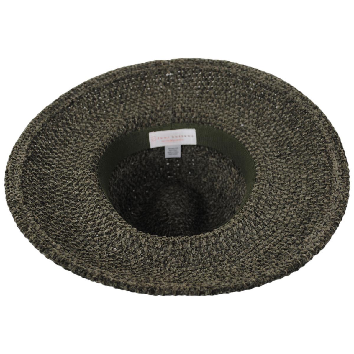 San Diego Hat Company | Double Chenille Knit Fedora Hat | 108652 | under | OLIVE