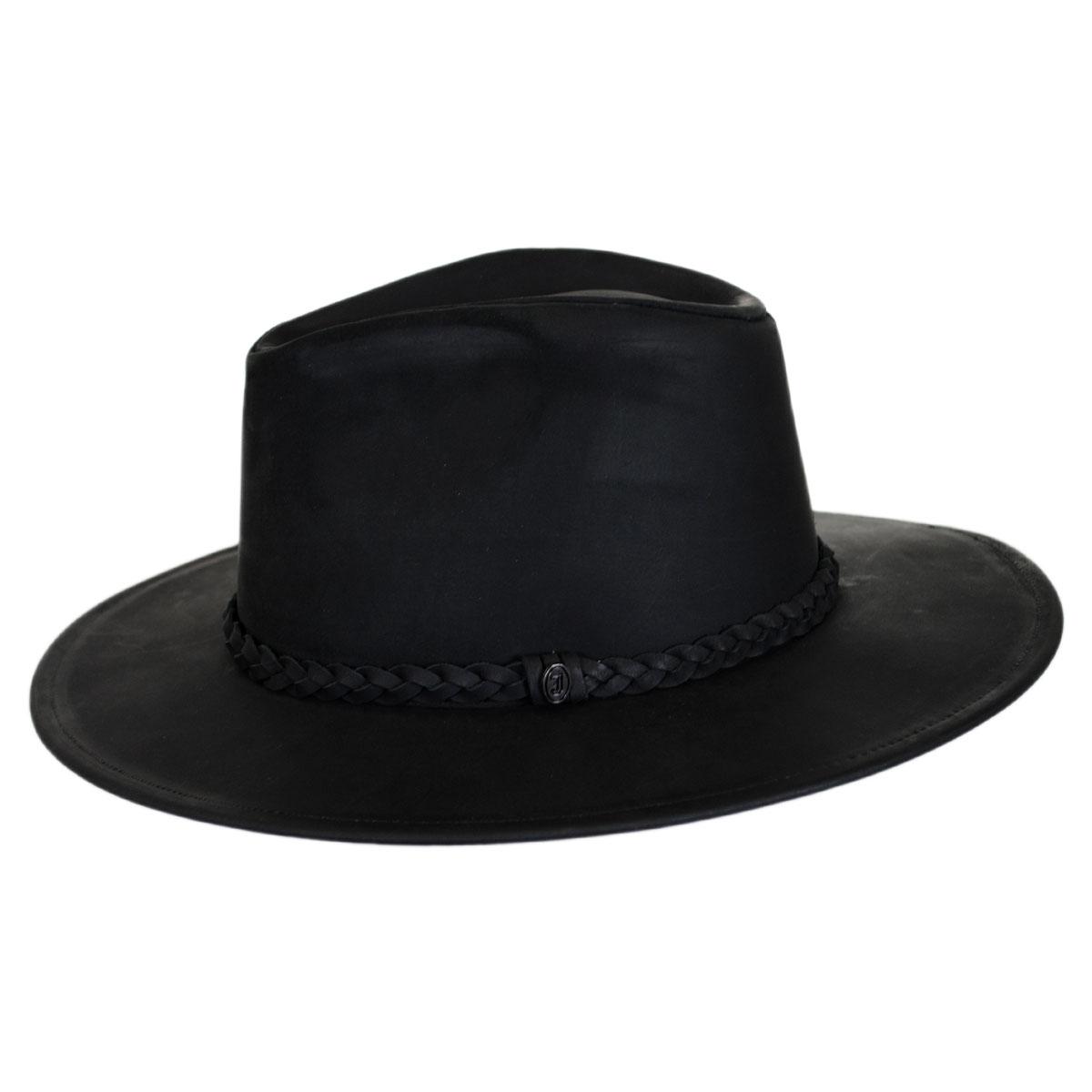 Jaxon Hats | Wholesale Buffalo Leather Western Hat B2B Pre-Pack | B2B147201 | profile | BLACK