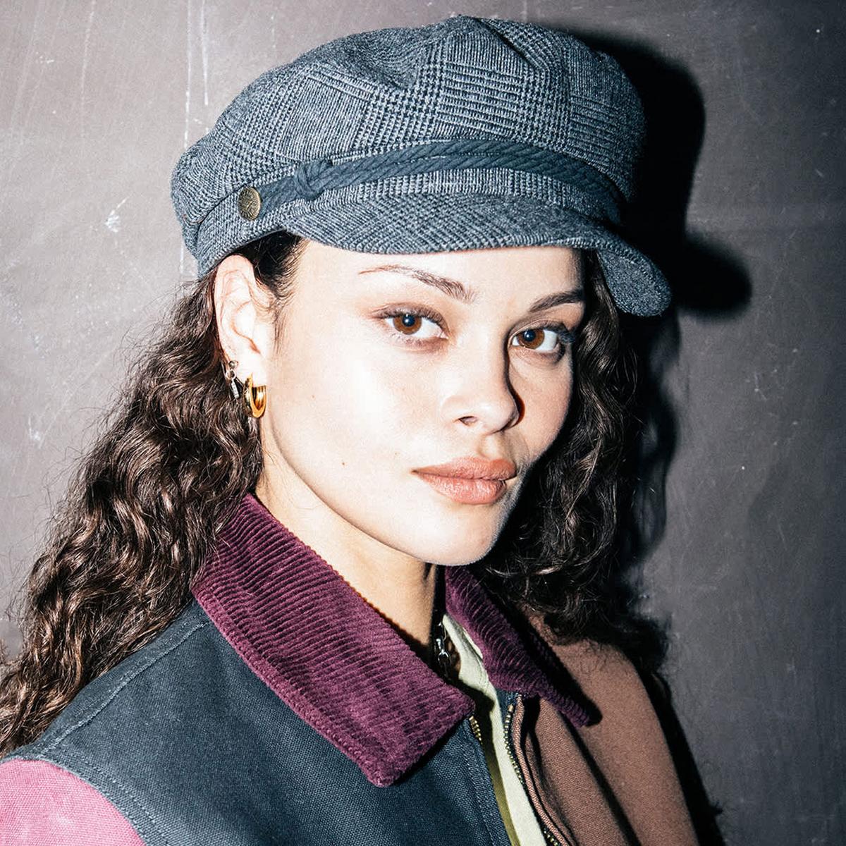 BRIXTON HATS | Fiddler Plaid Fisherman Cap | 181358 | lsfthree | GREY SHADOW PLAID