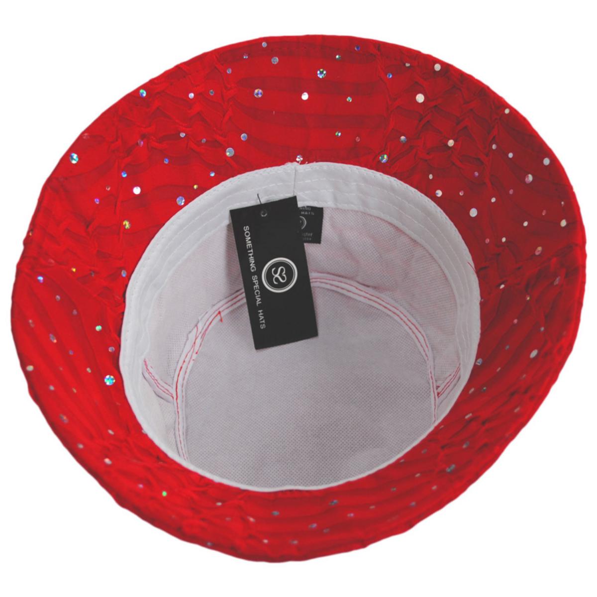Something Special | Jewel Bucket Hat | 109203 | under | RED