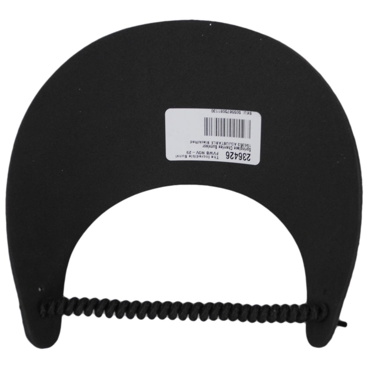 The Incredible Sunvisor | Springlace Cherries Sunvisor | 196363 | under | BLACK/RED