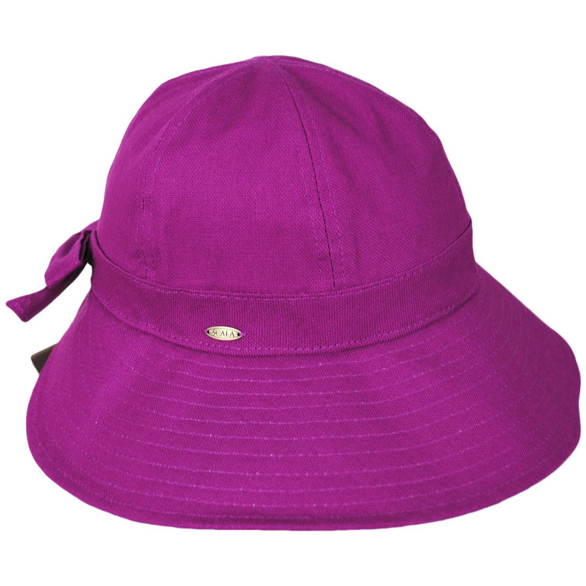 Scala | Elda Cotton Facesaver Cap | 106416 | profile | ORCHID