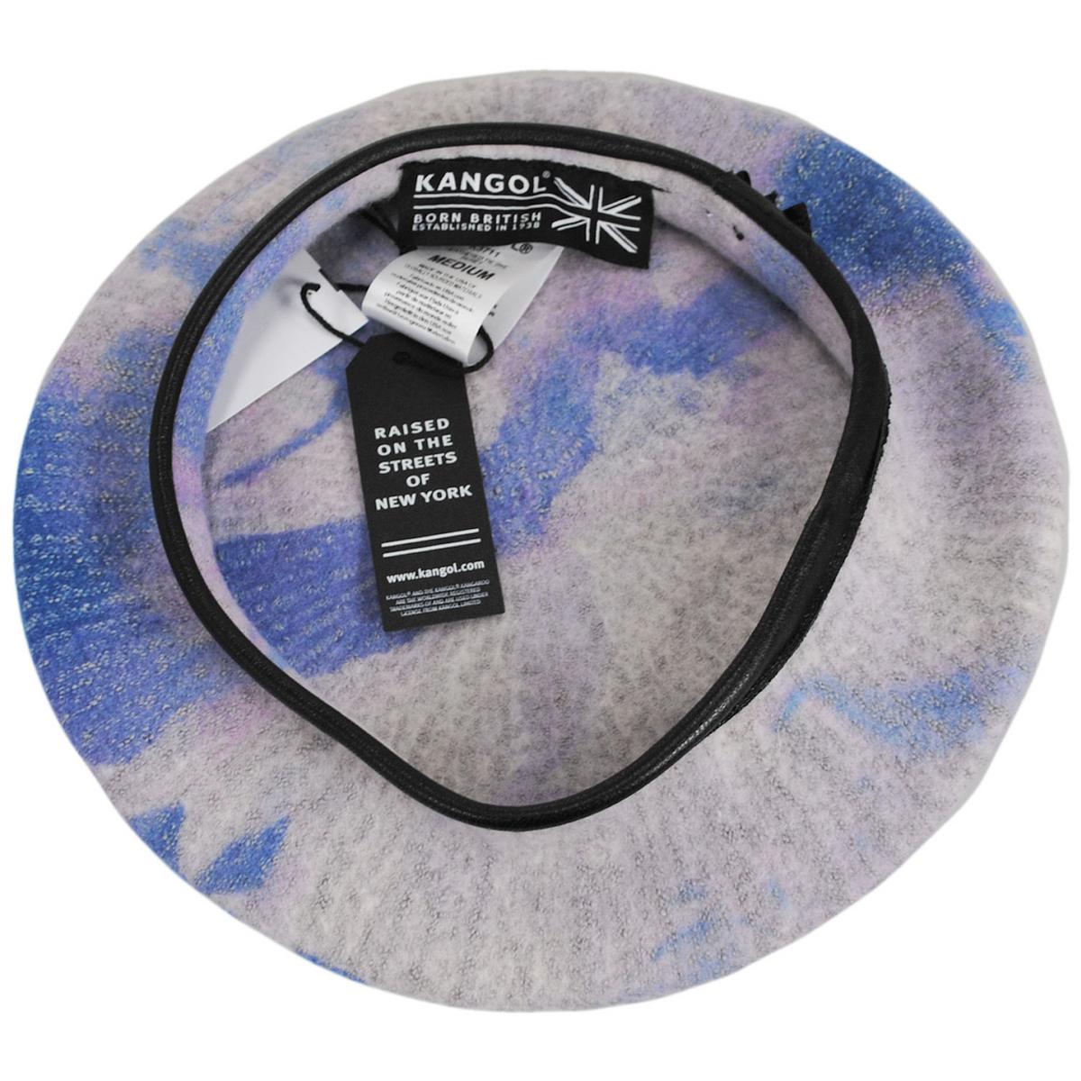 Kangol | Heathered Tie Dye Wool Military Beret | 150926 | under | GLACIER/STARRY