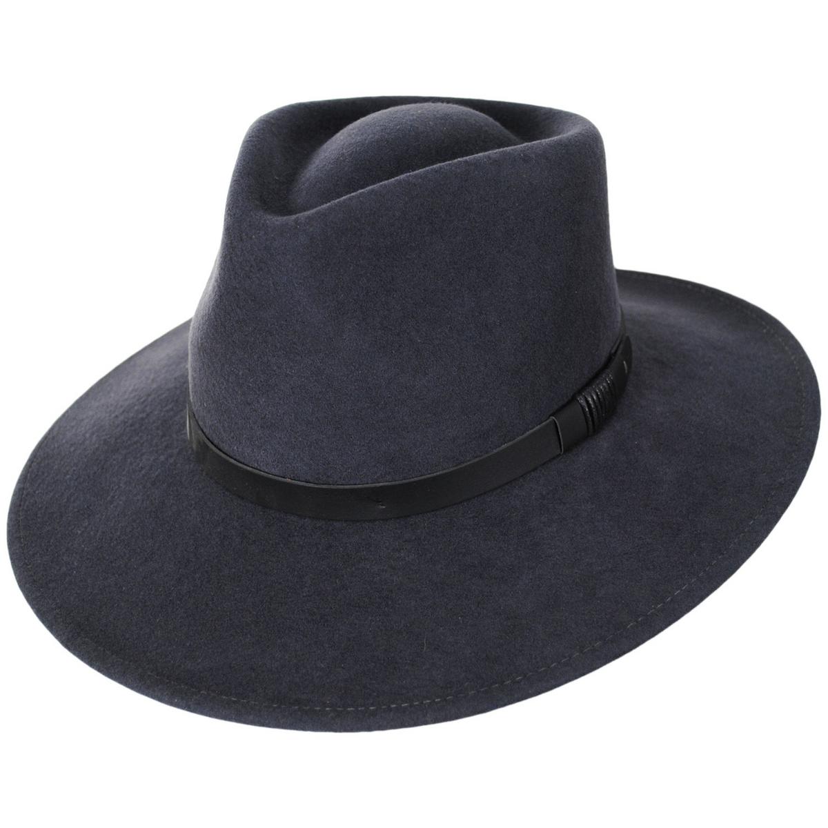 Bigalli | Australian Wool Felt Outback Hat | 131419 | lead | DARK GREY
