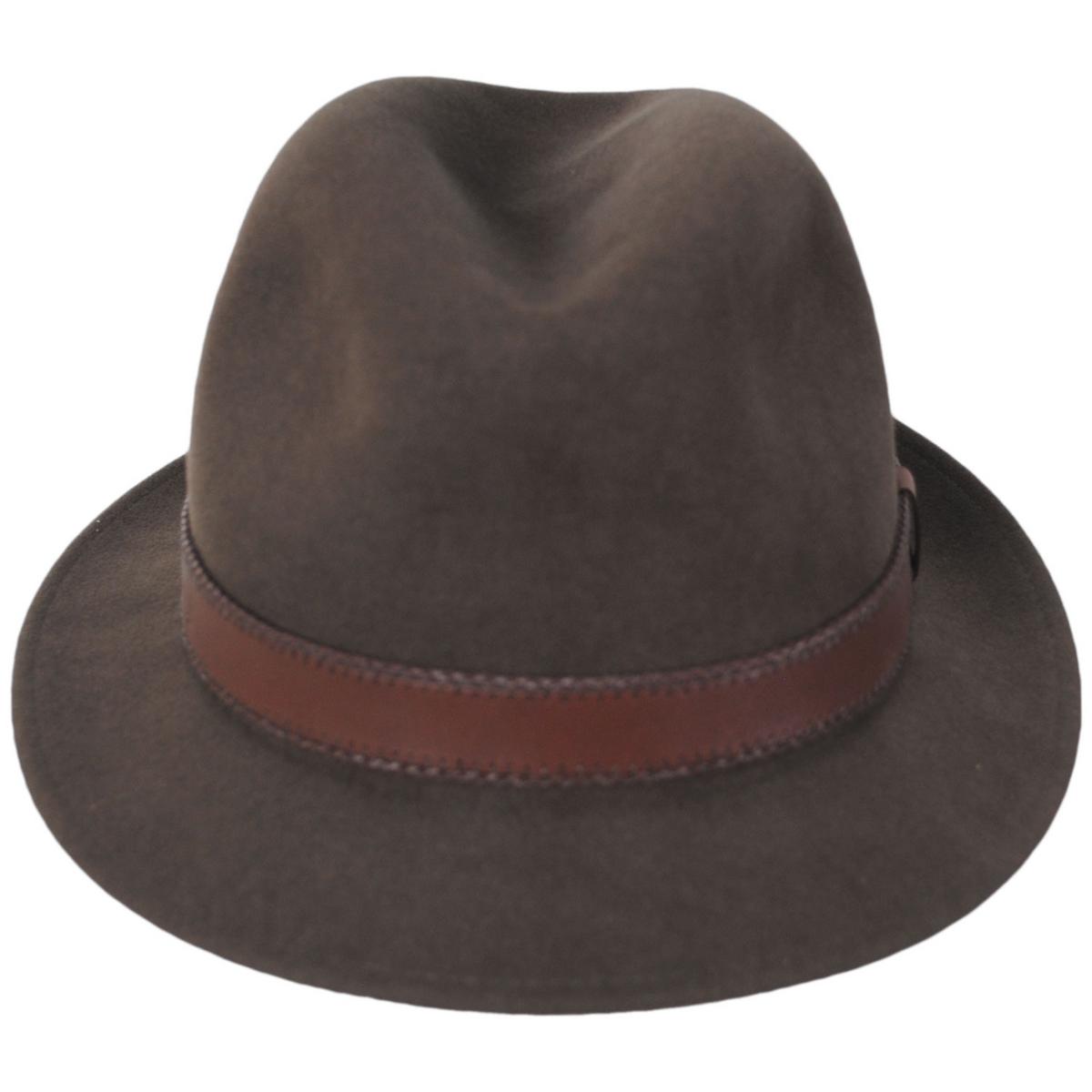Bailey 1922 | Perry Lanolux Wool Felt Fedora Hat | 130057 | front | SERPENT