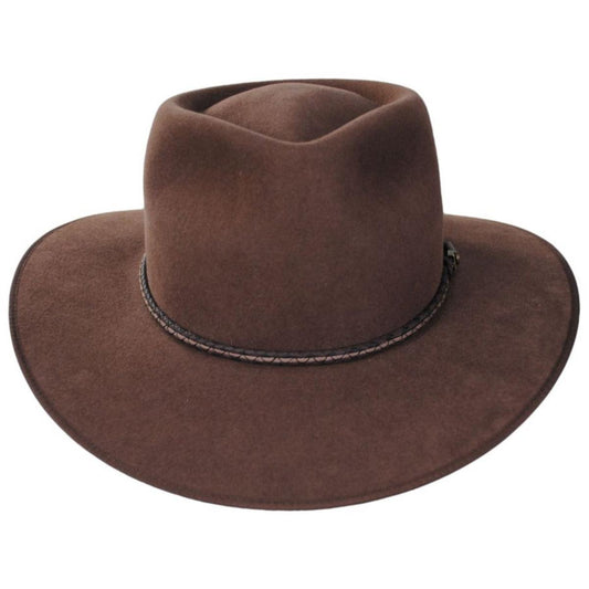 Akubra | Cattleman Fur Felt Australian Western Hat | 131711 | front | FAWN