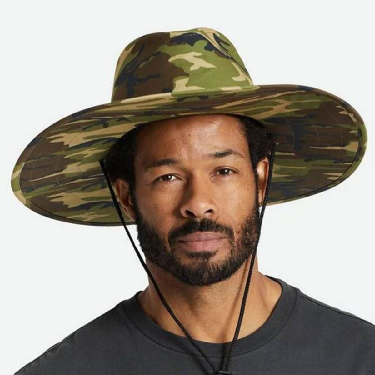 BRIXTON HATS | Field Cotton Aussie Sun Hat | 402613 | lsmone | CAMOUFLAGE