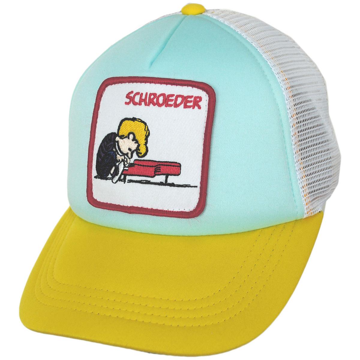 Peanuts | Schroeder Mesh Trucker Snapback Baseball Cap | 201312 | lead | BLUE