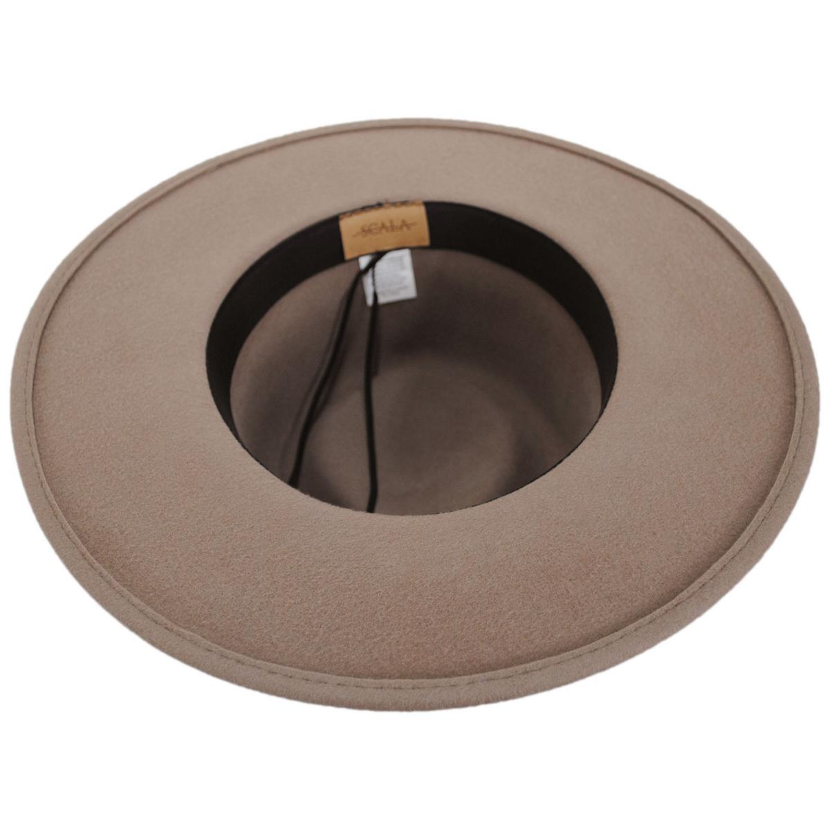 Scala | Kathrina Wool Felt Fedora Hat | 123442 | under | MINK