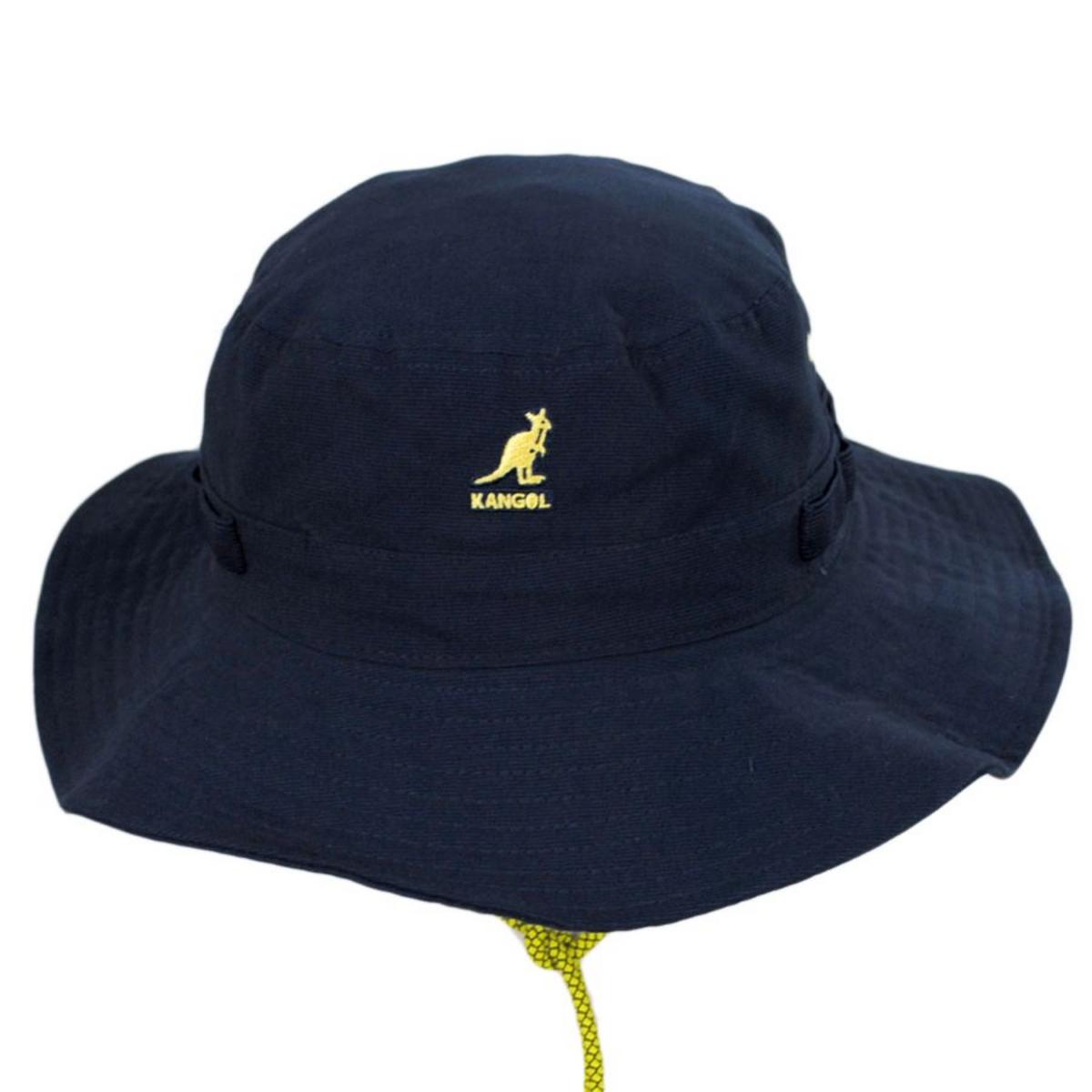 Kangol | Jungle Utility Cords Cotton Bucket Hat | 185779 | front | NAVY